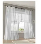 Rollo B&auml;ndchenrollo, heine, halbtransparent, Schlaufen wei&szlig; 60 cm x 130 cm