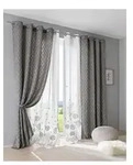 heine Gardine Dekostore (1 St), &Ouml;sen, blickdicht, Fertigstore gerade Form grau 135