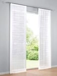 heine Gardine Schiebevorhang (1 St), Klettschiene, halbtransparent, Schiebevorhang