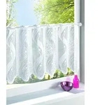 Witt Gardine Fensterbehang, Stangendurchzug, halbtransparent, Fensterbehang wei&szlig; 90