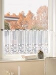 Witt Gardine Fensterbehang (1 St), Stangendurchzug, halbtransparent, Fensterbehang