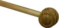 GARDINIA Gardinenstange Vitragestange Holz, &Oslash; 11 mm, 1-l&auml;ufig, k&uuml;rzbar, mit