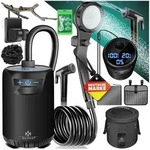 KESSER Gartendusche Campingdusche mit 20L Beh&auml;lter, Pumpe & wiederaufladbarer...
