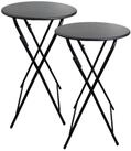 CHEFGASTRO&reg; Stehtisch Stehtisch klappbar mit Husse, Stahl, MDF-Platte mit
