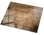 Tulup Tischplatte Bodenplatte Glas Die Struktur von Holzbrettern Tischplatte...