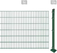 Arvotec Doppelstabmattenzaun EASY 123 zum Aufschrauben, (Set, 19-St), Zaunh&ouml;he...