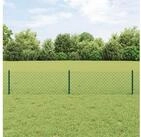 vidaXL Zaun vidaXL Maschendrahtzaun mit Pfosten 10 x 0,4 m PVC-beschichteter...