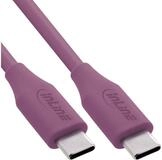 Inline USB 2.0 Kabel, USB-C Schnellladekabel 100W, Wild Berry/violett 0,5m...