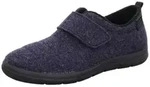 Rohde H.Olbia Hausschuh Klettschuh, Homeslipper, Wohlf&uuml;hlschuh mit Klett blau...