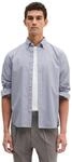 Streifenhemd MARC O'POLO, Herren, Gr. M, N-Gr, blau (multi, venom blau), Web,