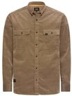 camel active Langarmhemd Cordhemd mit Button-Down-Kragen und Knopfleiste