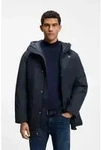 BOSS ORANGE Parka Osiass1 im Relaxed Fit, wasserabweisend blau M (48)
