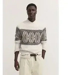 bugatti Rollkragenpullover Regular Fit Regular Fit Wollmix Jacquard