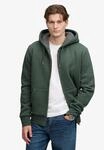 Kapuzensweatjacke SUPERDRY "BORG LINED ZIPHOOD", Herren, Gr. S, denver gr&uuml;n...