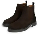 Tommy Hilfiger CORPORATE CASUAL SUEDE CHELSEA Chelseaboots Blockabsatz,...
