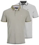 Jack & Jones Poloshirt JJEPAULOS im Doppelpack mit Logostickerei und Komfort