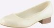 Pumps CASUAL LOOKS, Damen, Gr. 36, beige (wei&szlig;), Lederimitat, Schuhe Pumps