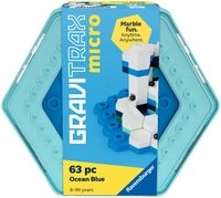 Ravensburger Kugelbahn-Bausatz GraviTrax micro - Ocean Blue, (63-tlg), Made in...