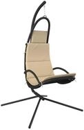 vidaXL Hollywoodschaukel Garten-H&auml;ngestuhl mit Kissen Creme Oxford-Gewebe und...