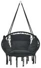 casa.pro H&auml;ngesessel, &raquo;Kailua&laquo; H&auml;ngestuhl mit Kissen &oslash;60cm Schwarz