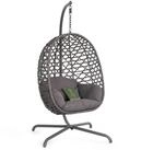 Avestar H&auml;ngesessel H&auml;ngesessel Outdoor-Schaukel in Eiform mit weichem Kissen