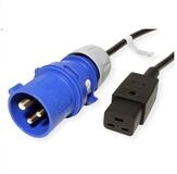 Bachmann Kabel Stecker IEC60309-Blau - Kupplung C19, 3m 16A Stromkabel, CEE...