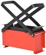 vidaXL Reinigungselement Papierbrikettpresse Stahl 34x14x14 cm Schwarz und Rot