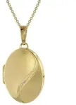 trendor Kette mit Anh&auml;nger 39660, mit Medaillon Silber 925 gold plattiert...
