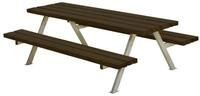 PLUS Kindersitzgruppe Plus Picknicktisch Kinder Alpha Stahl-Holz 177 x