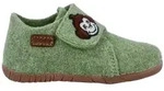 Richter Filzi (Felt) Hausschuh Klettschuh mit Logo-Aufn&auml;her, Gr&ouml;&szlig;enschablone zum