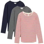 bonprix Langarmshirt (Packung) Kinder, im praktischen 3er Pack, aus reiner...