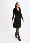 bonprix Strickkleid mit G&uuml;rtel, ausgestellte Passform