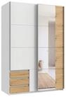 luma-home Schwebet&uuml;renschrank 22676 (B135/H198/T65 cm, Kleiderschrank 2-t&uuml;rig...