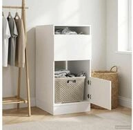 vidaXL W&auml;scheschrank vidaXL W&auml;scheschrank mit Speicher Wei&szlig; 50 x 68 x 102 cm