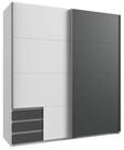 luma-home Schwebet&uuml;renschrank 22689 (B179/H198/T65 cm, Kleiderschrank 2-t&uuml;rig...
