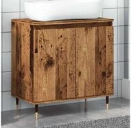 vidaXL Badm&ouml;bel-Set vidaXL Badschrank Altholz-Optik 58x33x60 cm Holzwerkstoff