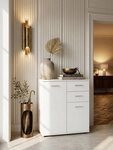 KADIMA DESIGN Kommode Kommode mit T&uuml;ren & Schubladen 71x78x35,5cm Schrank Holz