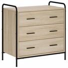 vidaXL Kommode 70 x 395 x 71 cm Kommode Schubladenschrank Sonoma-Eiche...
