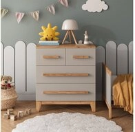 VitaliSpa&reg; Kommode Malia, Cashmere/Artisan/Artisan, 80 x 88 cm mit 4...
