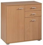 Kommode SOLO, B 71 cm, H 76 cm, 2 T&uuml;ren, 2 Schubladen