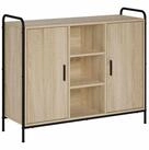 vidaXL Sideboard Sideboard Sonoma-Eiche 97 x 33 x 81 cm Holzwerkstoff (1 St)