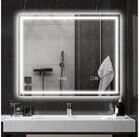 HOMCOM Badspiegel LED Spiegel Wandspiegel Bluetooth-Musikfunktion...