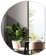 Tulup Badspiegel HalbRund Wanddeko Spiegel Wand Modern Glas Kosmetikspiegel