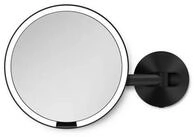 simplehuman LED-Lichtspiegel mit Wandhalterung Mattschwarz 20&nbsp;cm