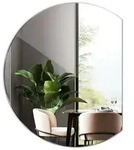 Tulup Badspiegel HalbRund Wanddeko Spiegel Wand Modern Glas Kosmetikspiegel 84...