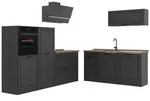 Vicco K&uuml;chenzeile R-Line, Anthrazit Landhaus/Anthrazit, 220 cm Arbeitsplatte