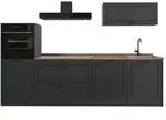 Vicco K&uuml;chenzeile R-Line, Anthrazit Landhaus/Anthrazit, 280 cm Arbeitsplatte