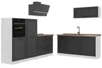 Vicco K&uuml;chenzeile R-Line, Anthrazit Landhaus/Wei&szlig;, 220 cm Arbeitsplatte...