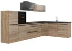 Vicco Winkelk&uuml;che R-Line, Sonoma/Goldkraft Eiche, 347 x cm ohne Arbeitsplatte...