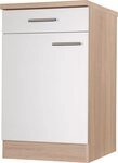 RESPEKTA Unterschrank Merle Breite 50 cm, Soft-Close, Griffe aus Metall, 85 cm